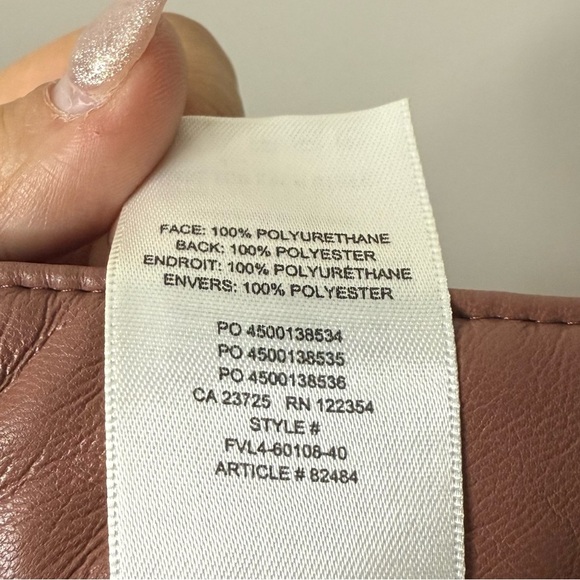 ARITZIA Melina Cognac Vegan Leather Pants - Picture 12 of 12